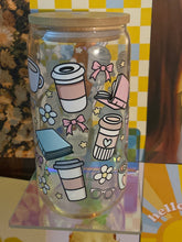 Load image into Gallery viewer, ☕️Soft Girl Café Clear Glass Cup