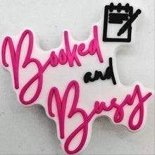 Load image into Gallery viewer, Booked And Busy 5pc Croc Charm Set