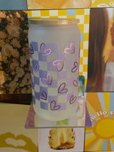 Load image into Gallery viewer, 💜Checkmate Love Frosted Glass Cup

